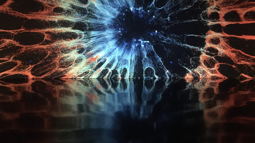 Image numérique ressemblant à la pupille d'un oeil - Hypnose