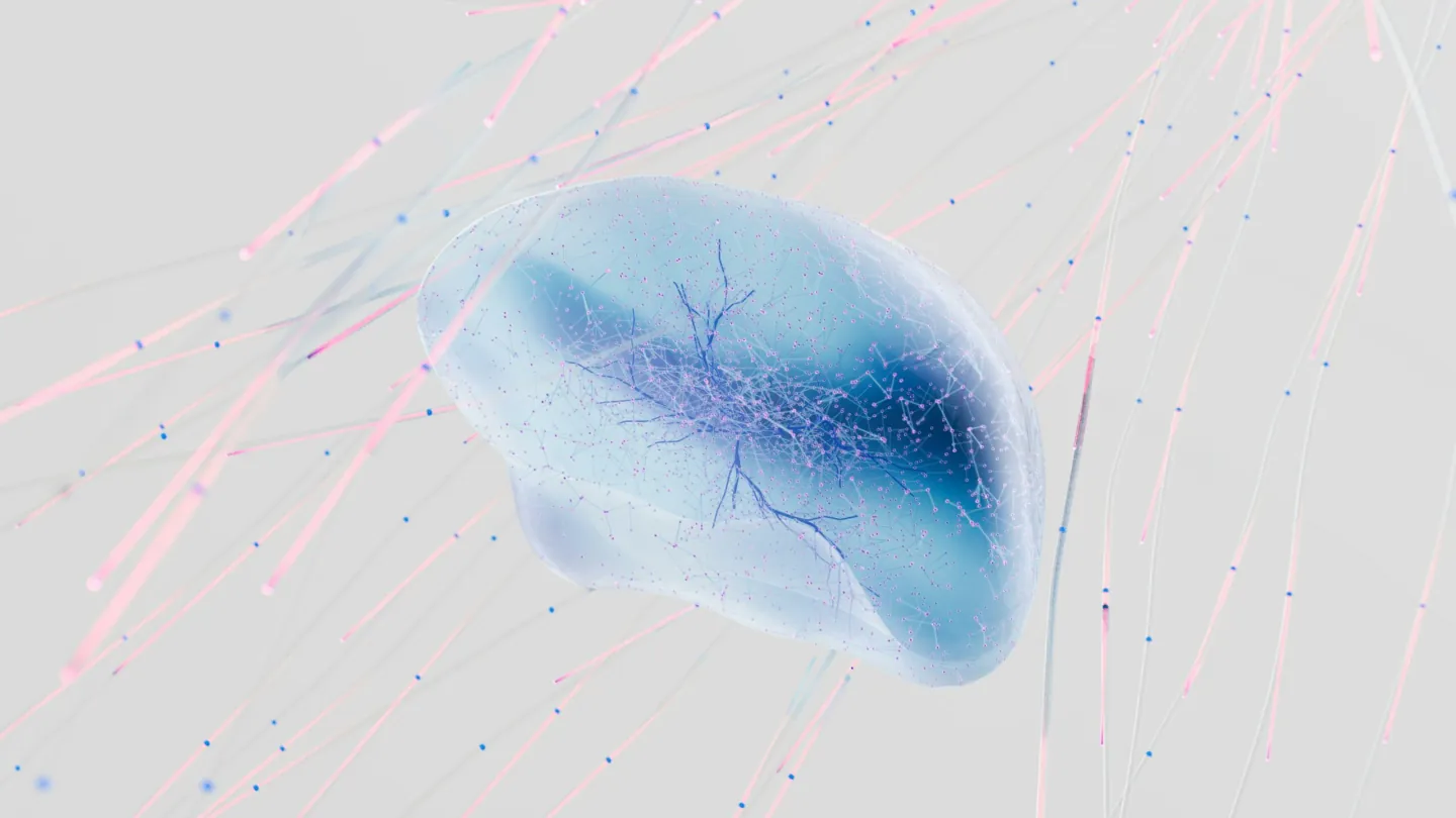 Image stylisée d'un cerveau avec ses connexions neuronales - Thérapie MOSAIC pour traiter Traumatisme - TOC - Dépression - Trouble anxieux - Phobie - Addiction