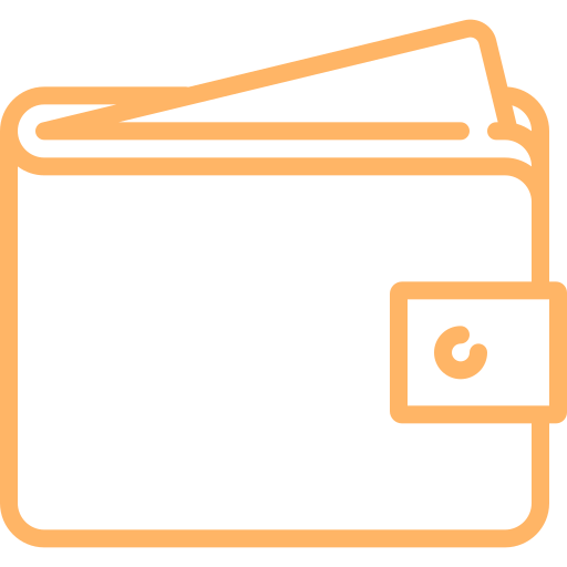 portefeuille avec carte qui sort